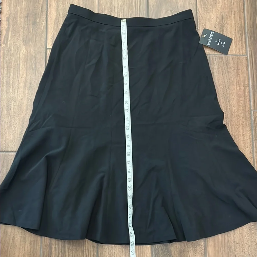 Zac & Rachel Black A-Line flare Skirt size 8 - Picture 3 of 9